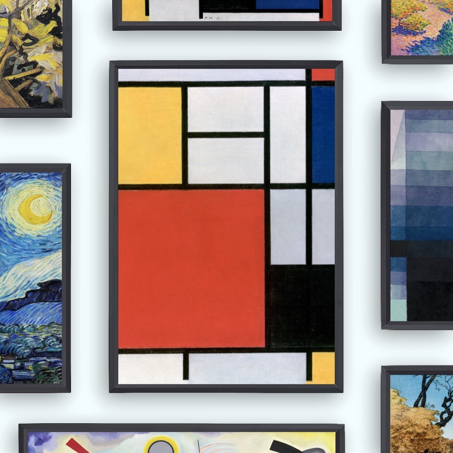 Composition with Red, Yellow, Blue, and Black (1921)