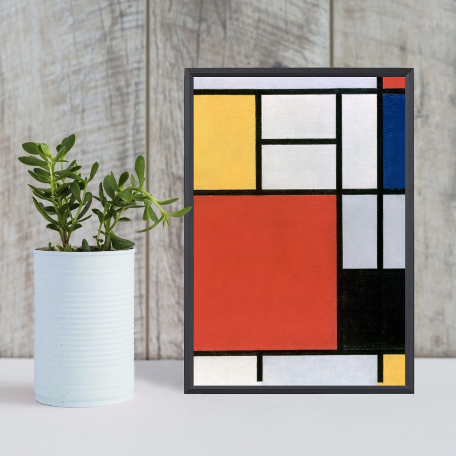 Composition with Red, Yellow, Blue, and Black (1921)