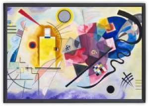 Yellow-Red-Blue abstract painting