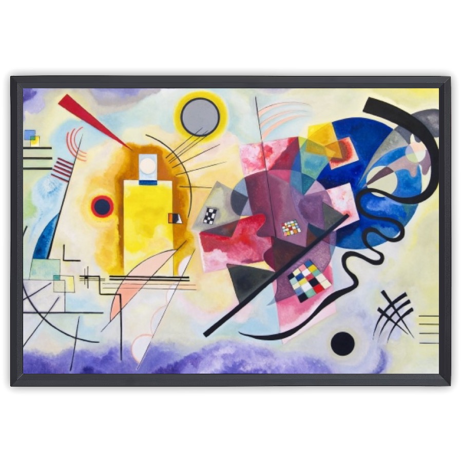 Yellow-Red-Blue abstract painting