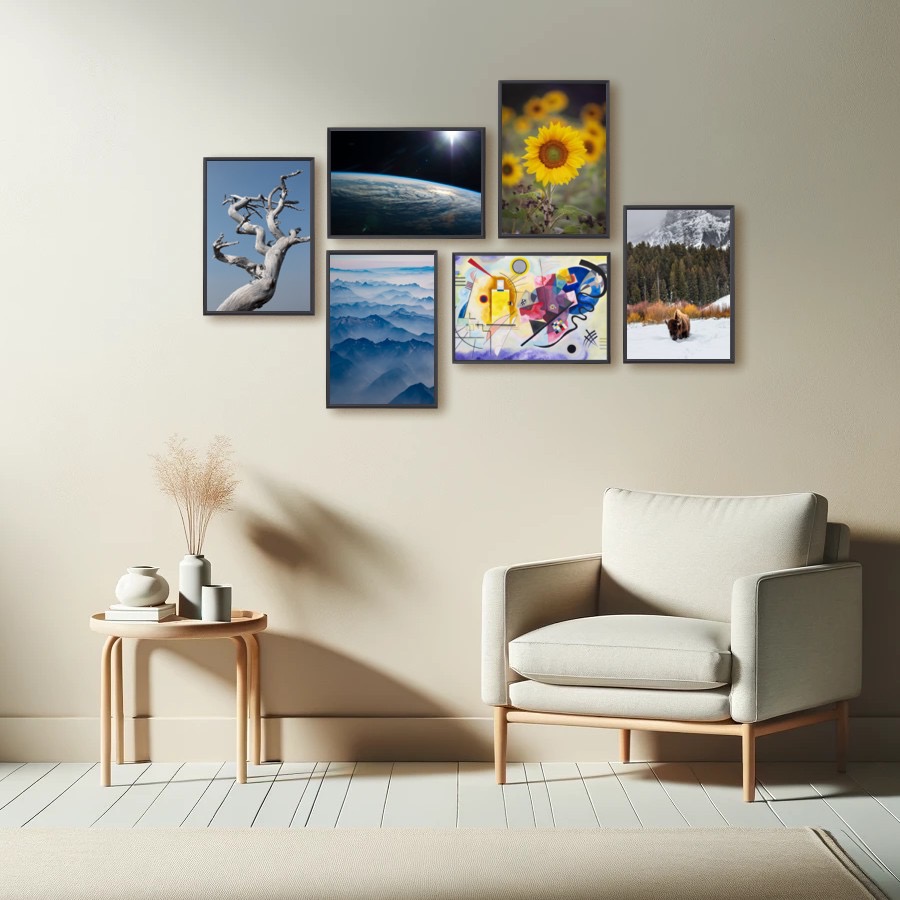 Yellow-Red-Blue abstract painting