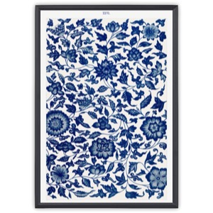 Blue flower pattern