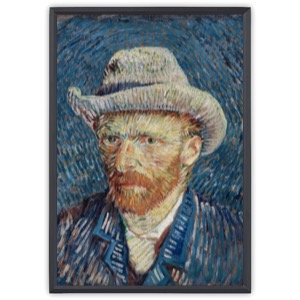 Self-Portrait with Grey Felt Hat (1887)