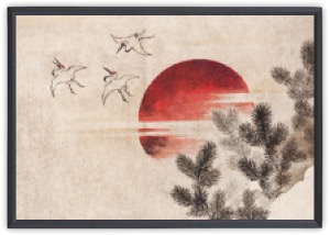 Birds and sunset (1814)