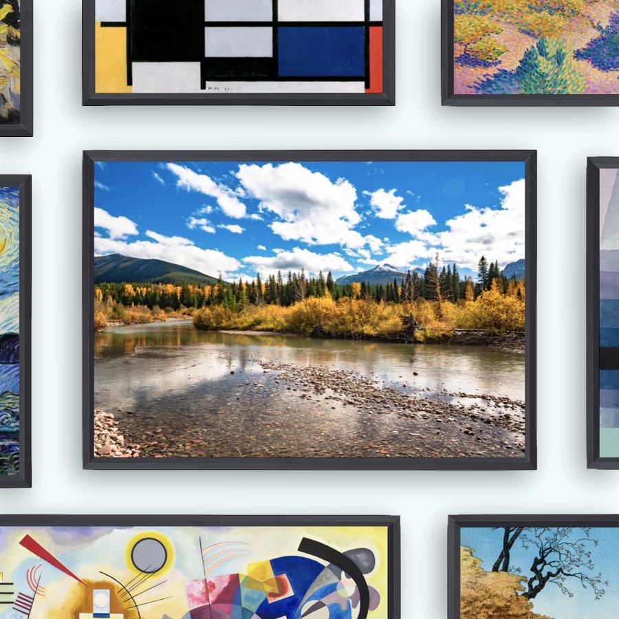 Joki virtaa Flatheadin kansallismetsässä